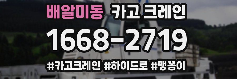 배알미동 크레인 작업