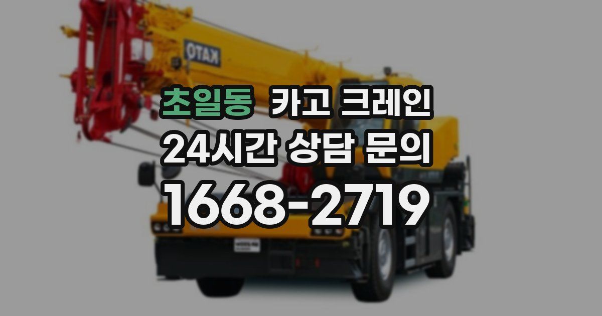 초일동 크레인
