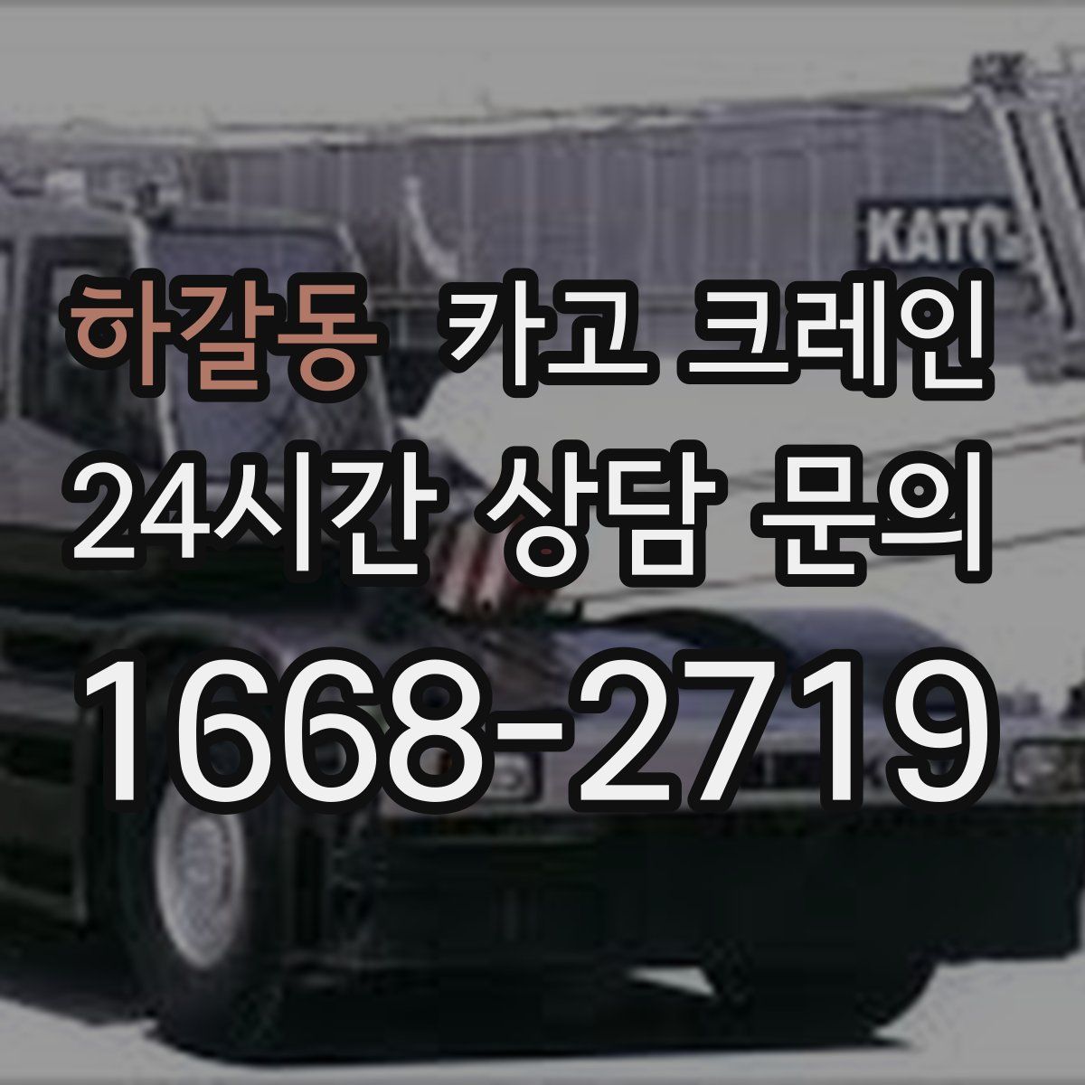 하갈동 카고 크레인