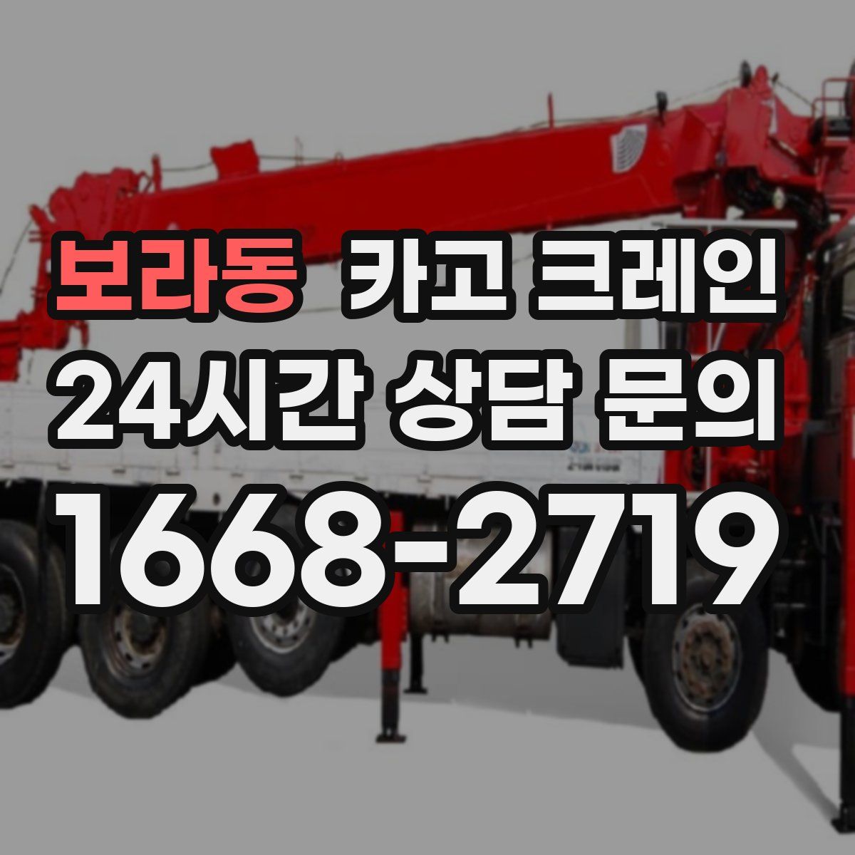 보라동 카고 크레인