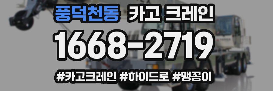 풍덕천동 크레인 작업