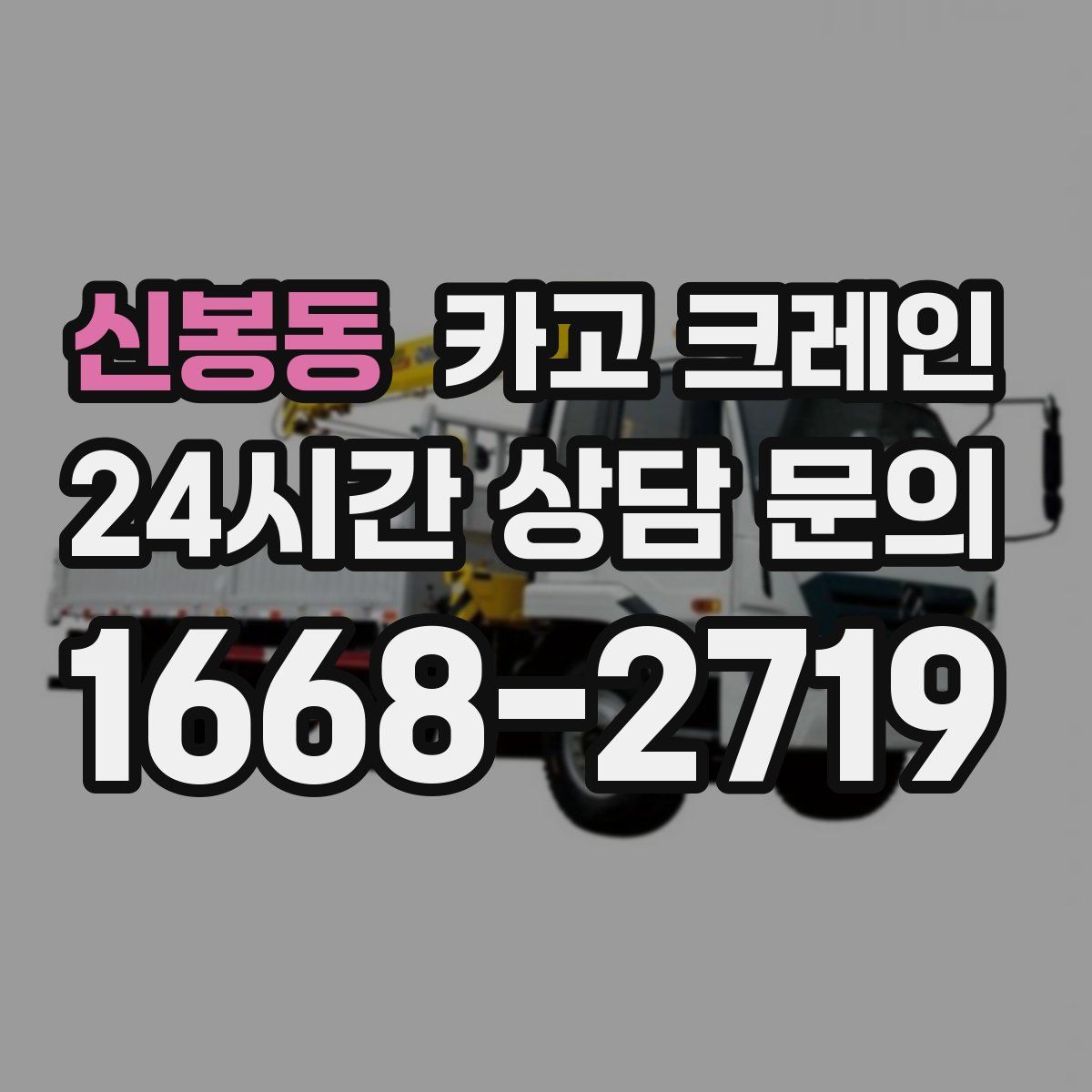 신봉동 카고 크레인
