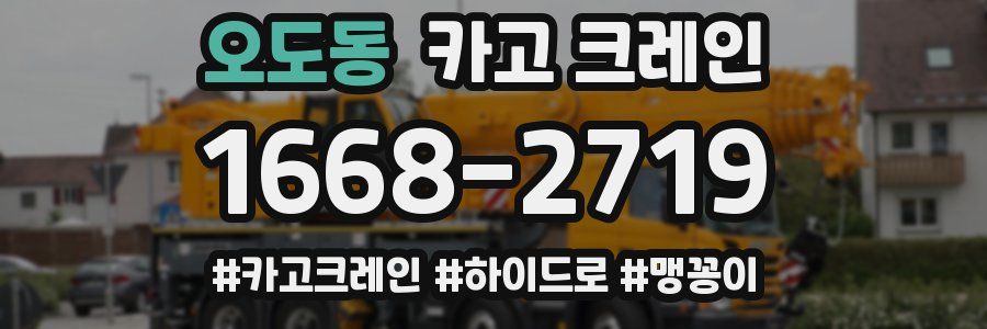 오도동 크레인 작업