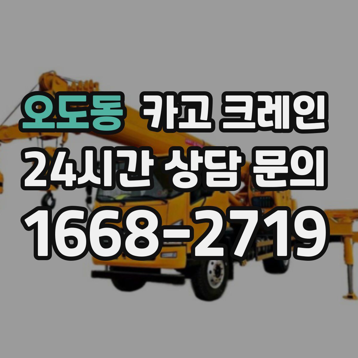 오도동 카고 크레인