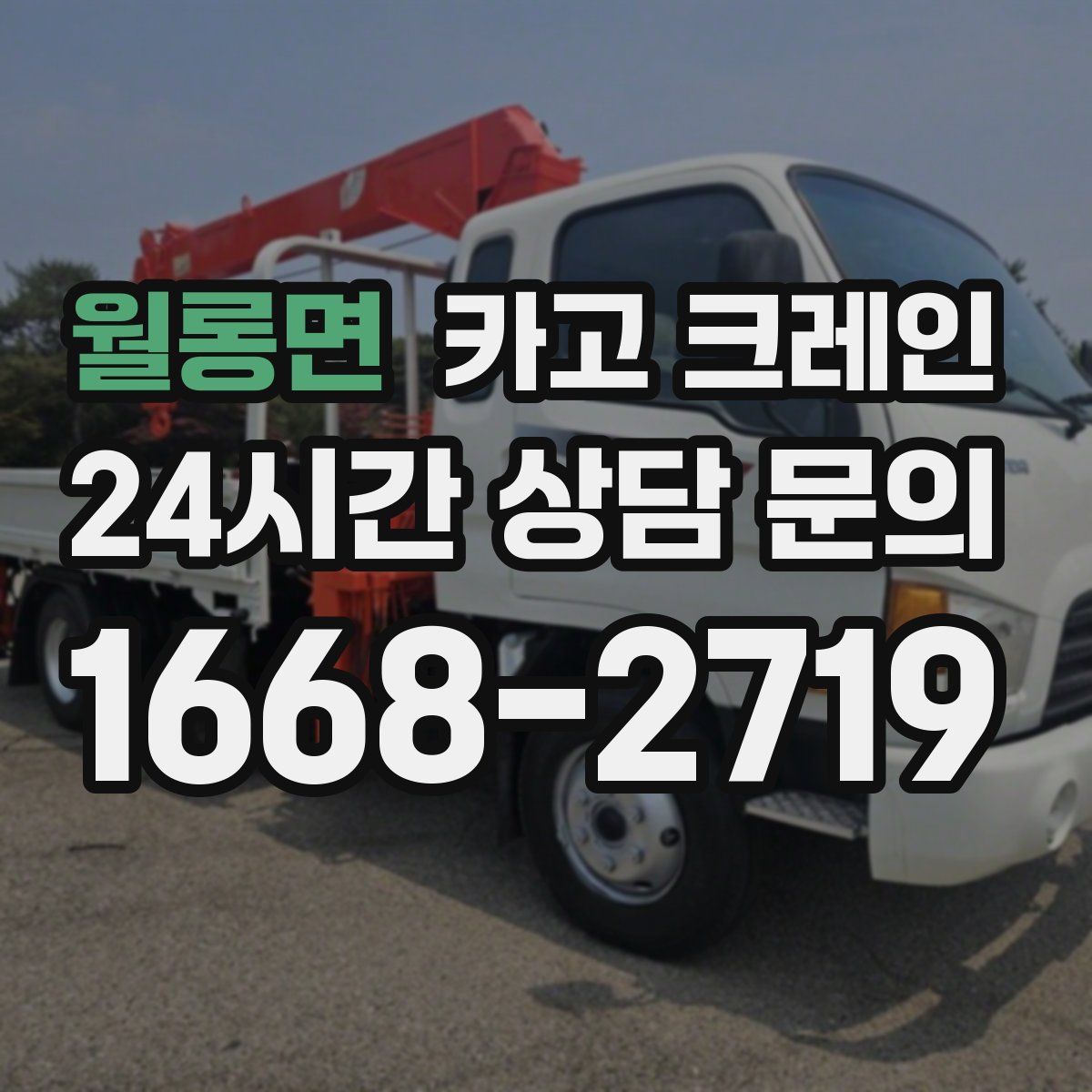 월롱면 카고 크레인