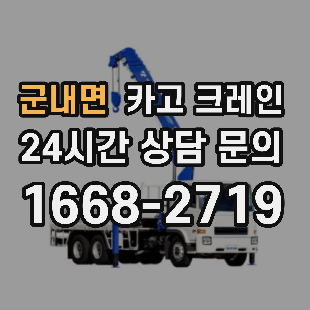 군내면 카고 크레인