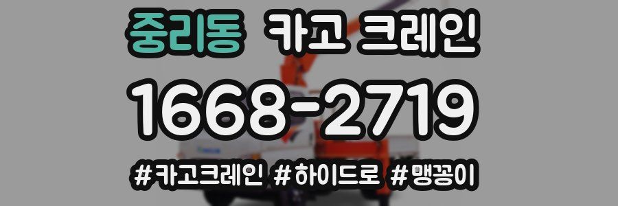 중리동 크레인 작업