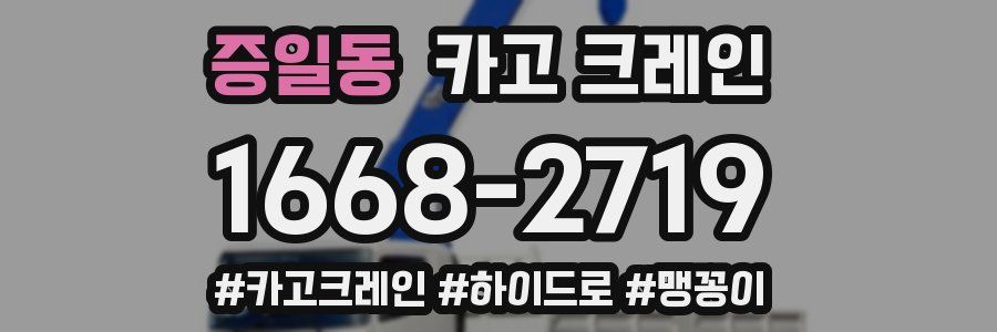 증일동 크레인 작업