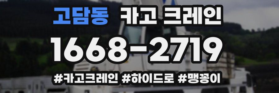 고담동 크레인 작업