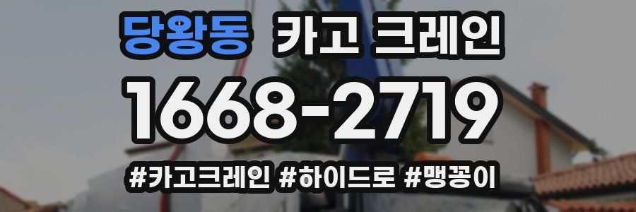 당왕동 크레인 작업