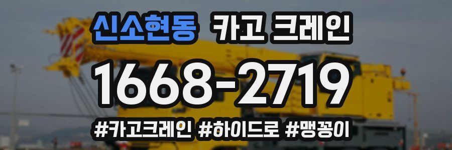 신소현동 크레인 작업