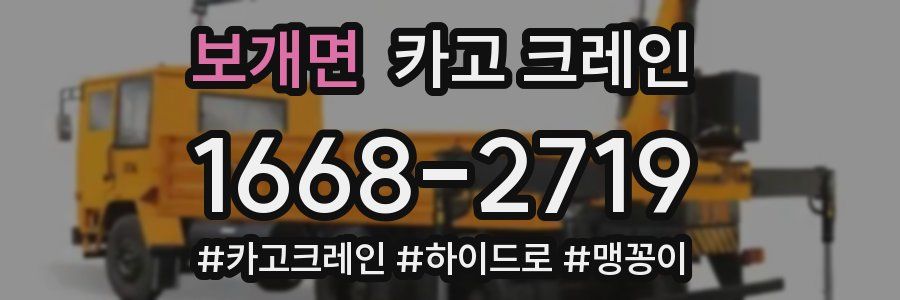 보개면 크레인 작업