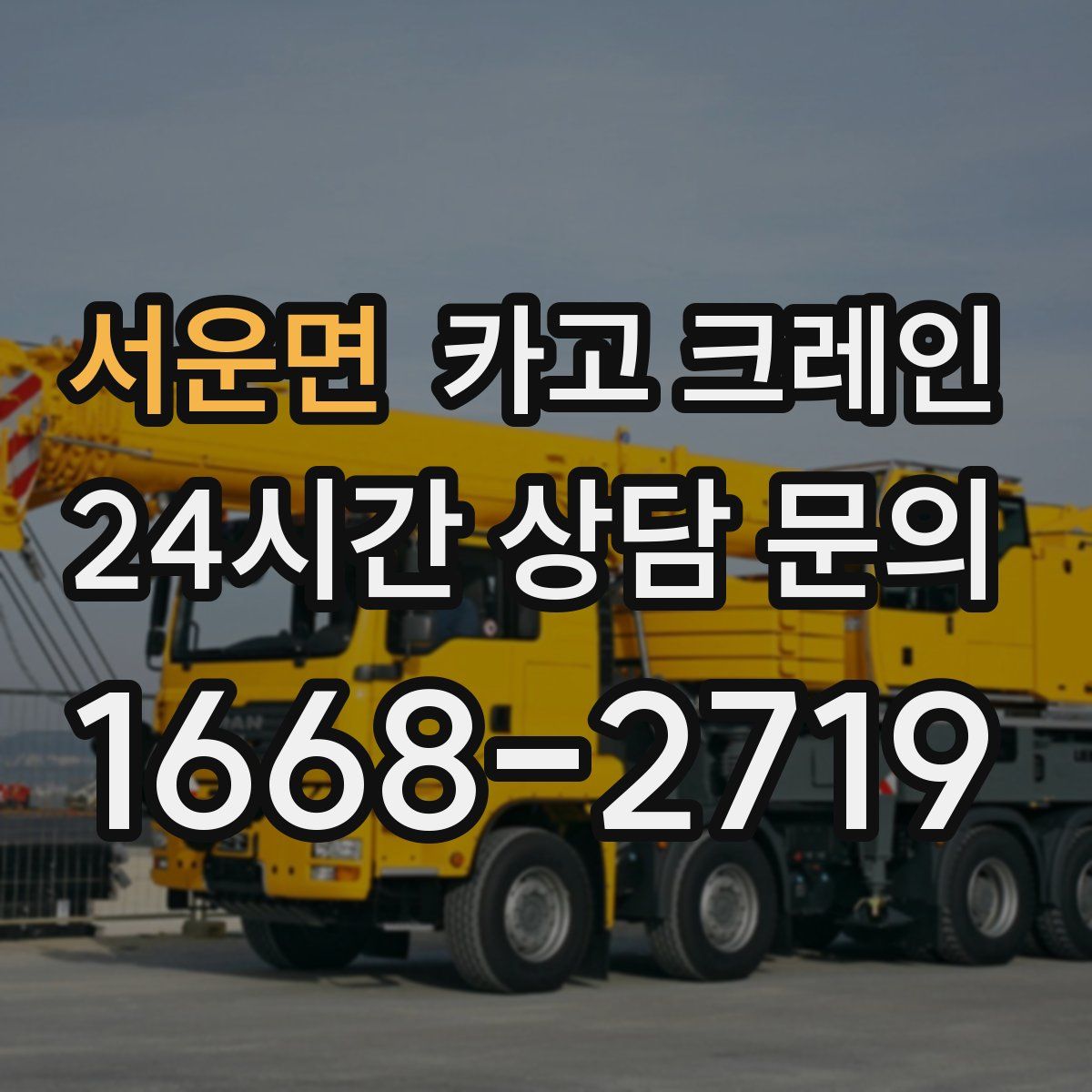 서운면 카고 크레인