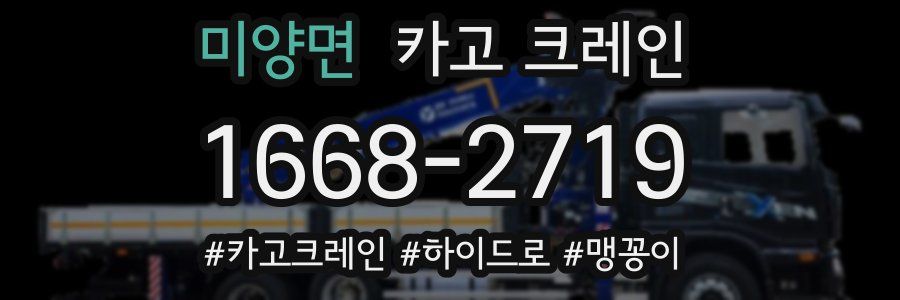 미양면 크레인 작업