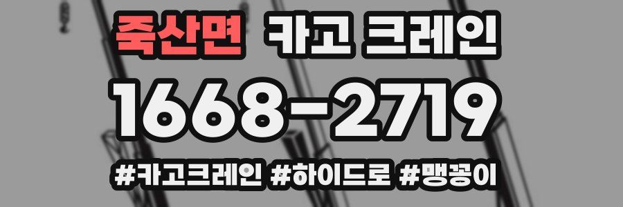 죽산면 크레인 작업