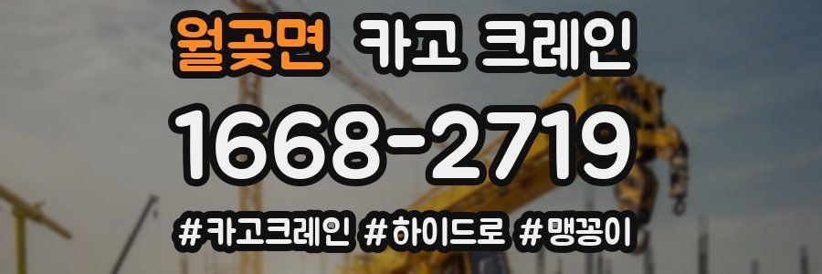 월곶면 크레인 작업