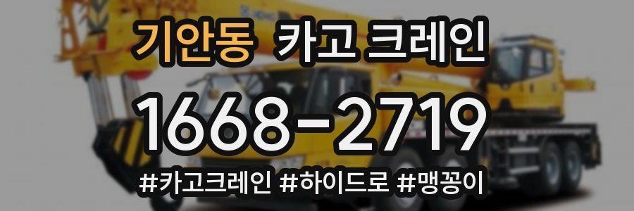 기안동 크레인 작업
