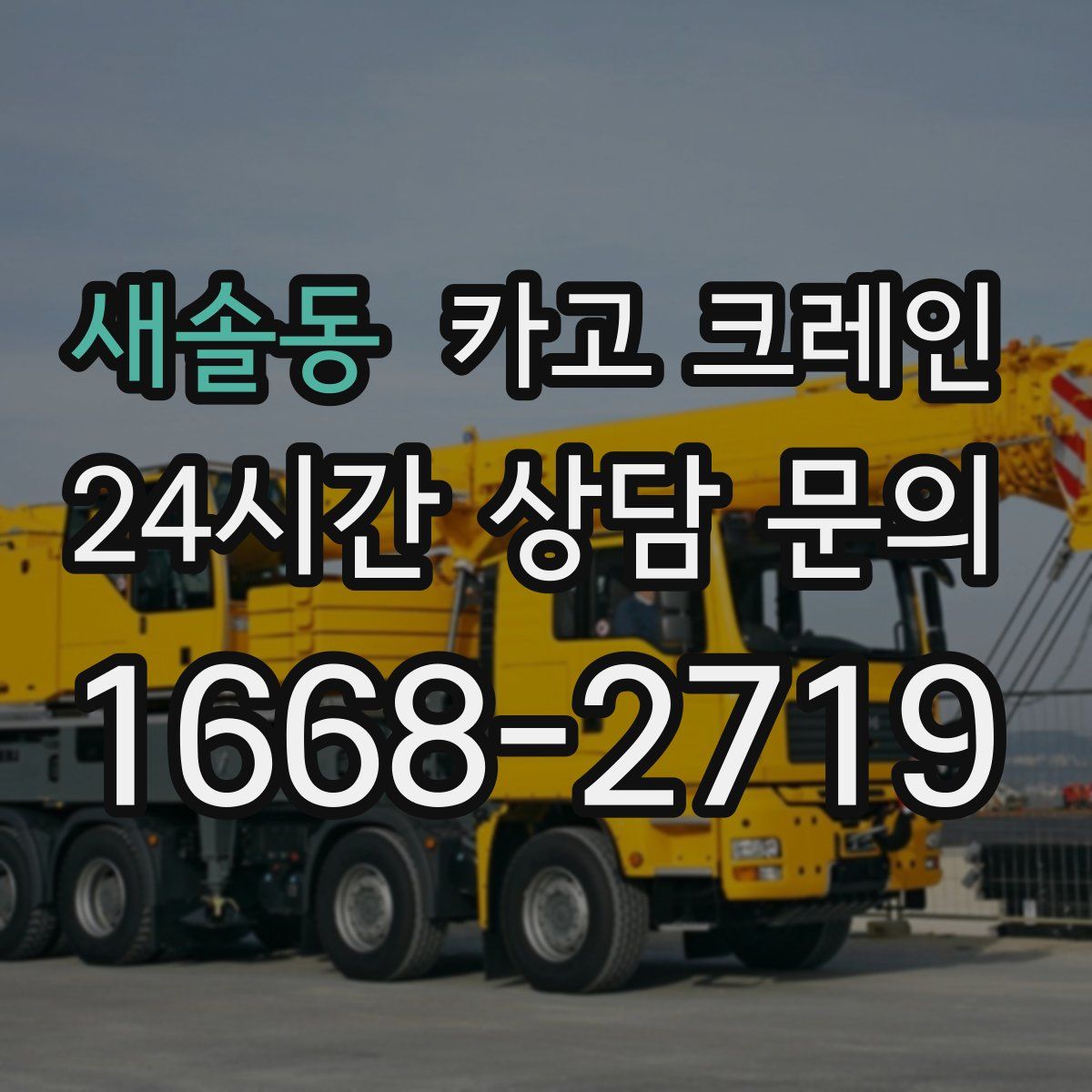 새솔동 카고 크레인