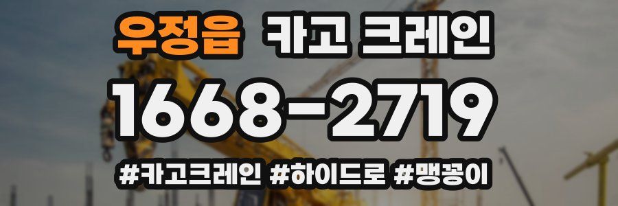 우정읍 크레인 작업