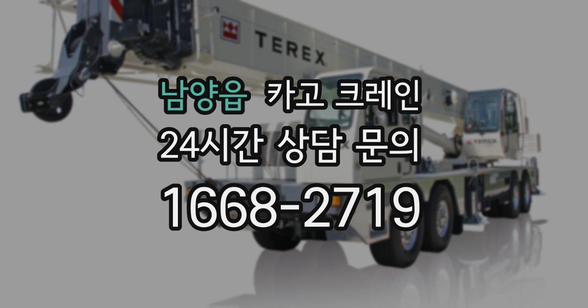남양읍 크레인