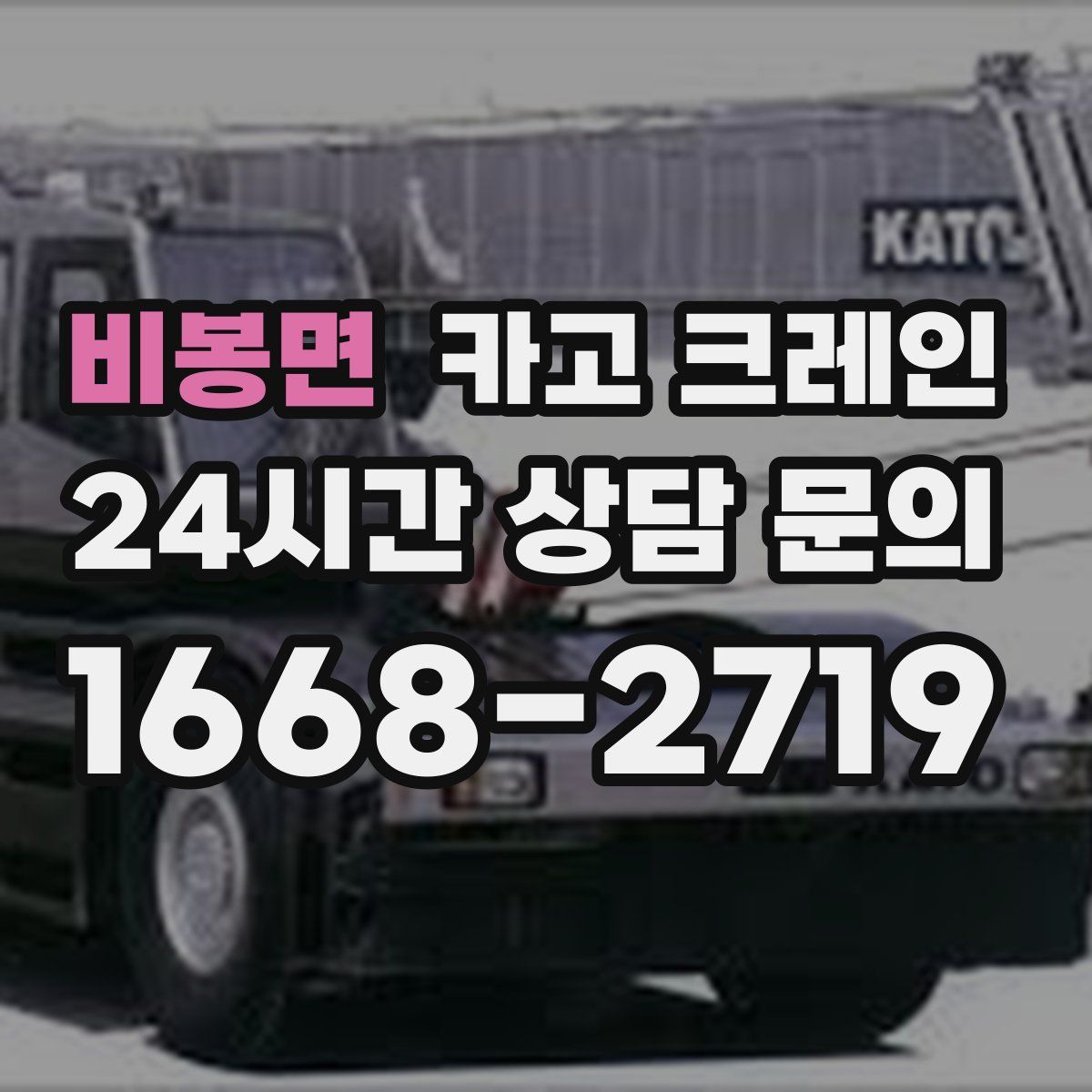 비봉면 카고 크레인