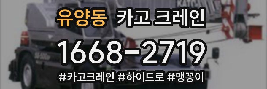 유양동 크레인 작업