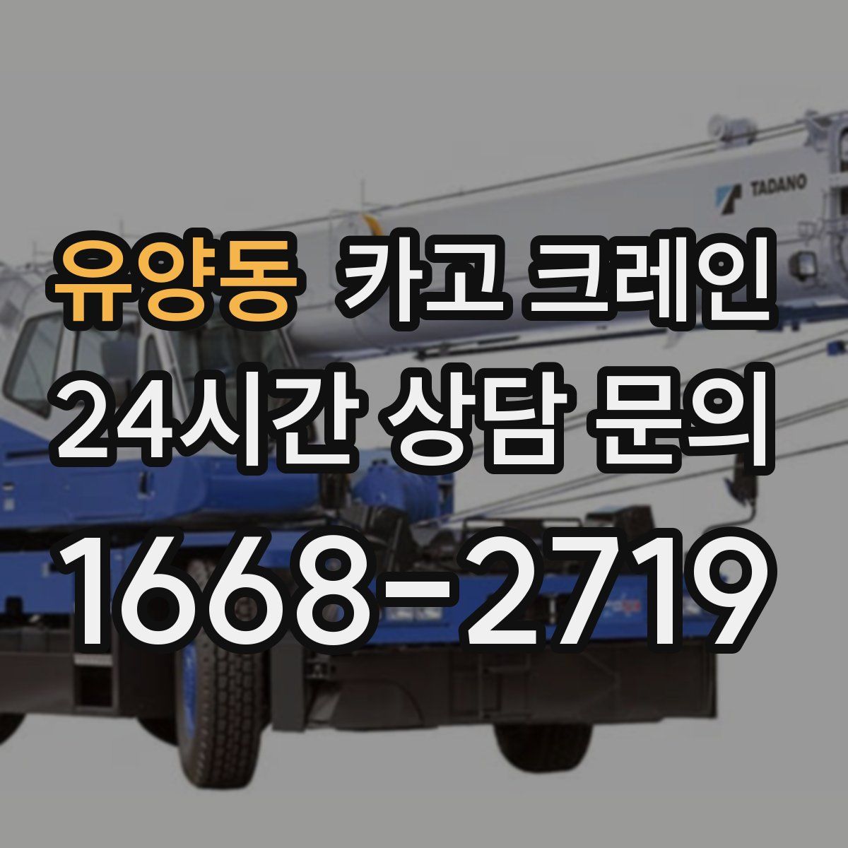 유양동 카고 크레인