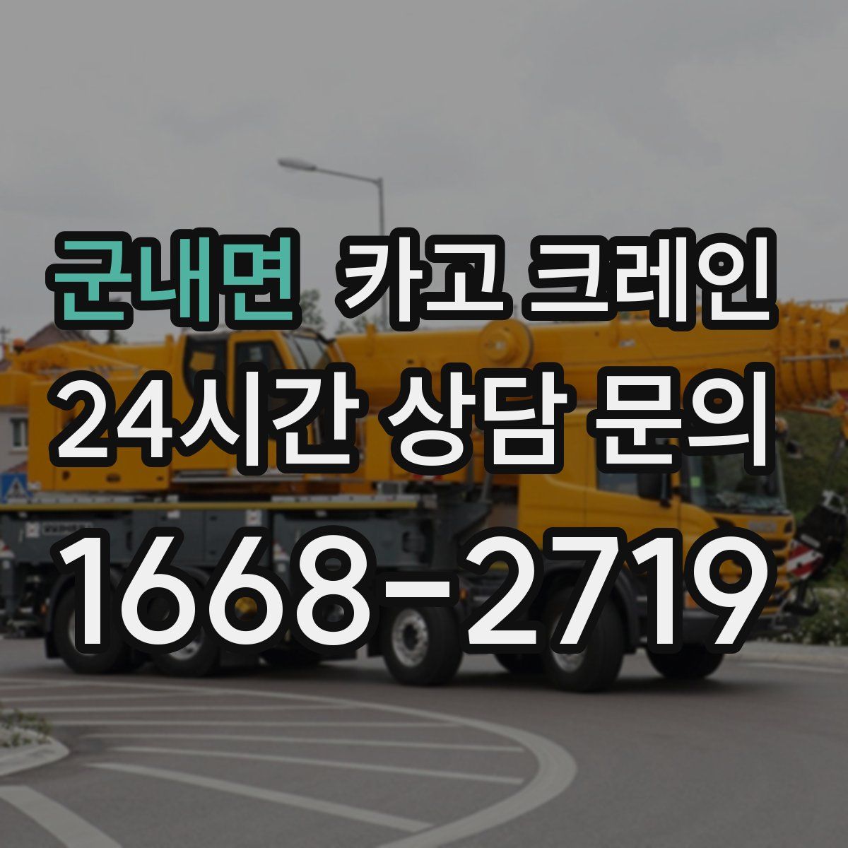 군내면 카고 크레인