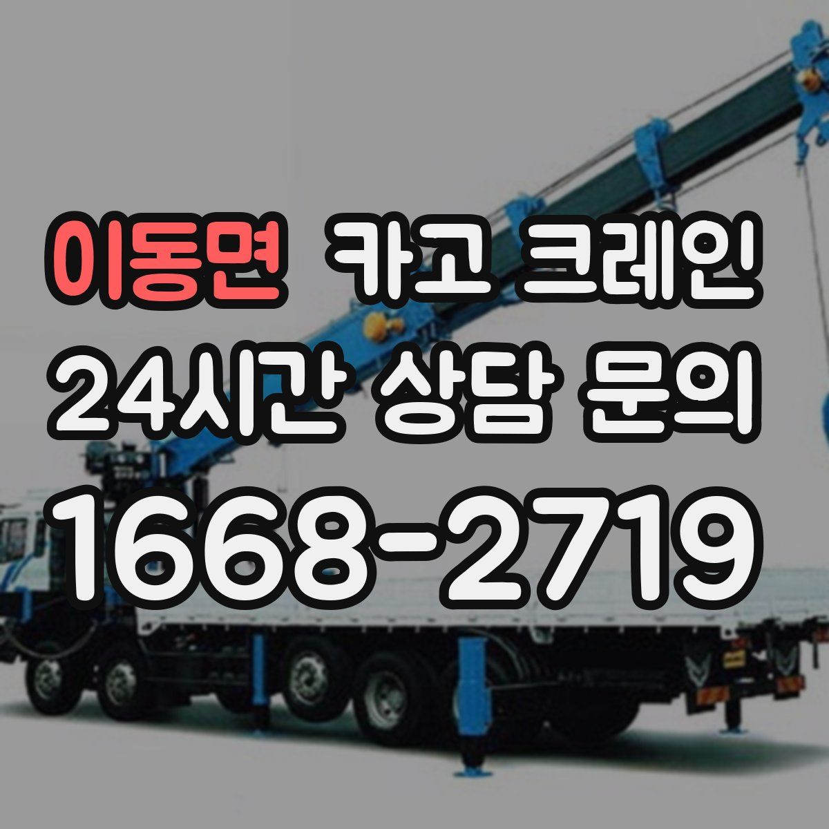 이동면 카고 크레인