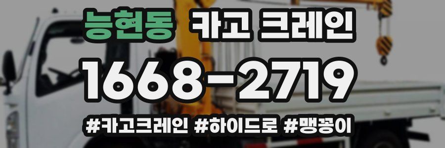 능현동 크레인 작업