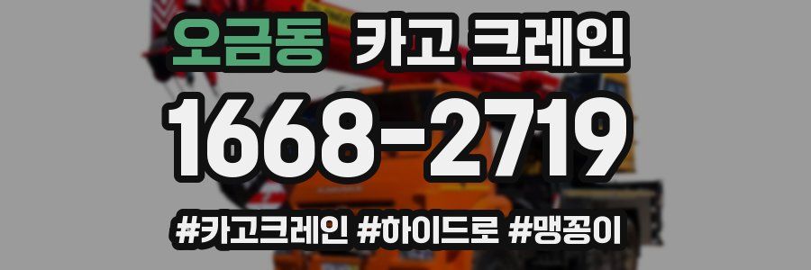 오금동 크레인 작업