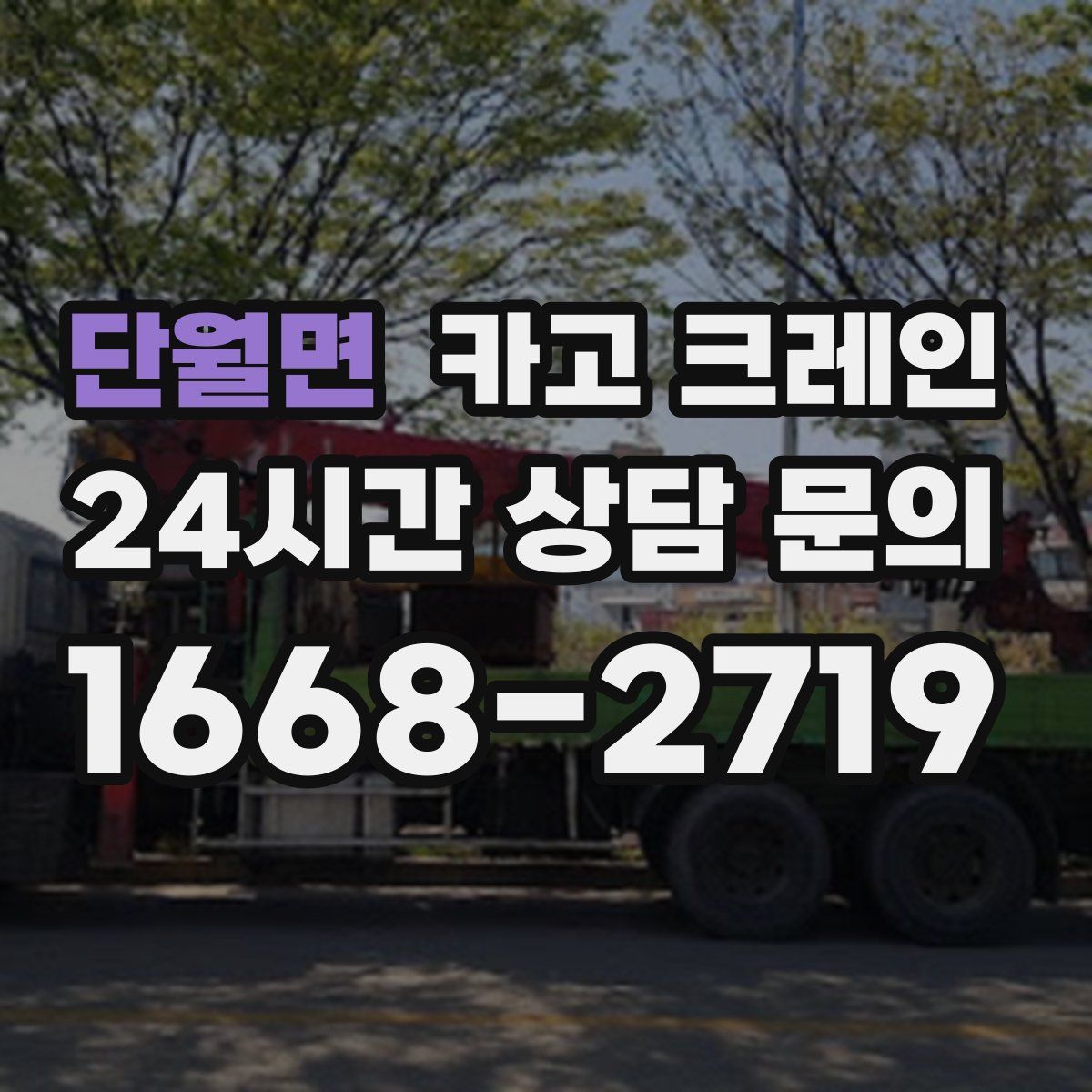 단월면 카고 크레인