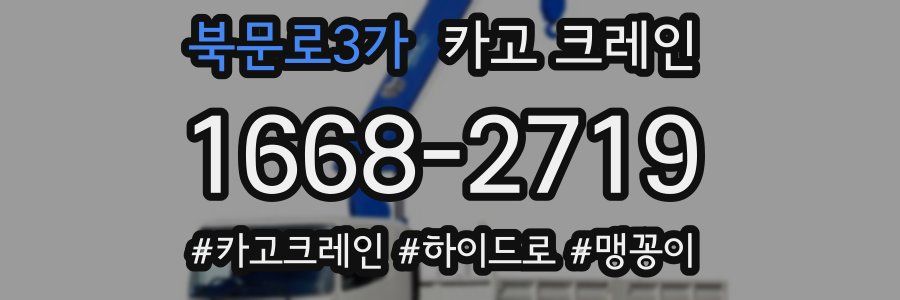 북문로3가 크레인 작업