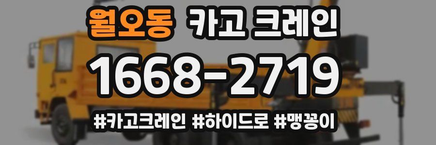 월오동 크레인 작업