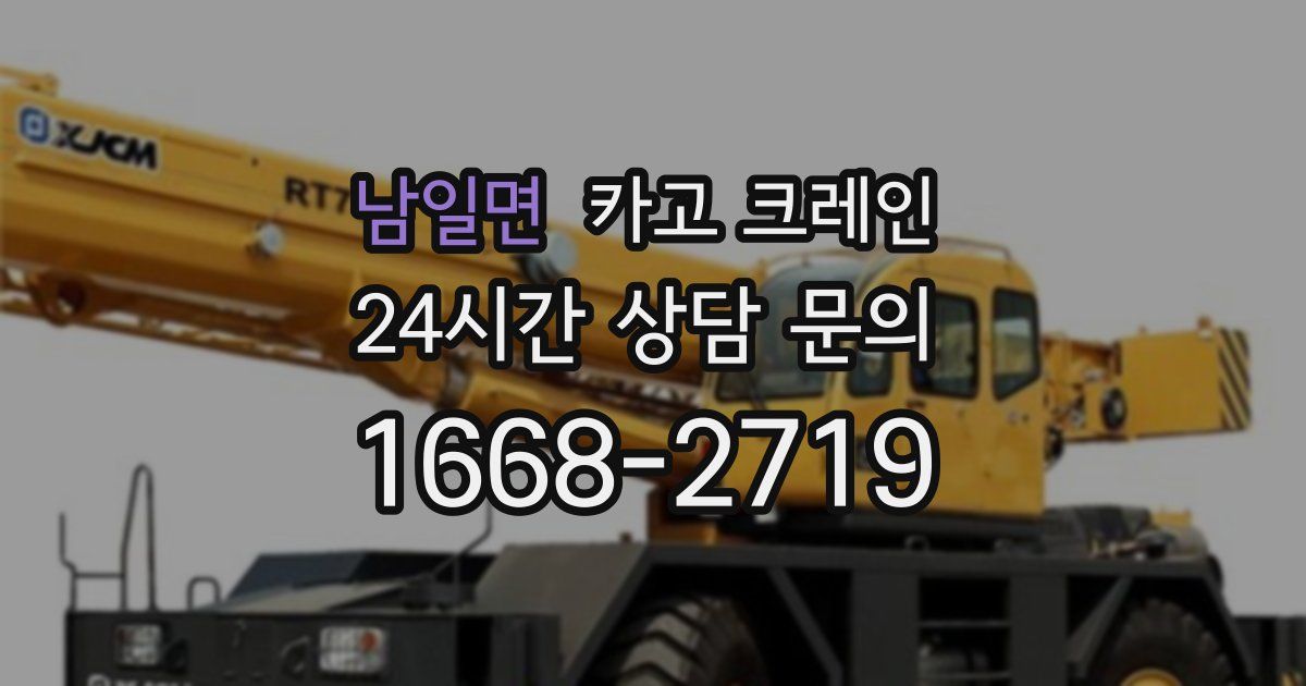 남일면 크레인