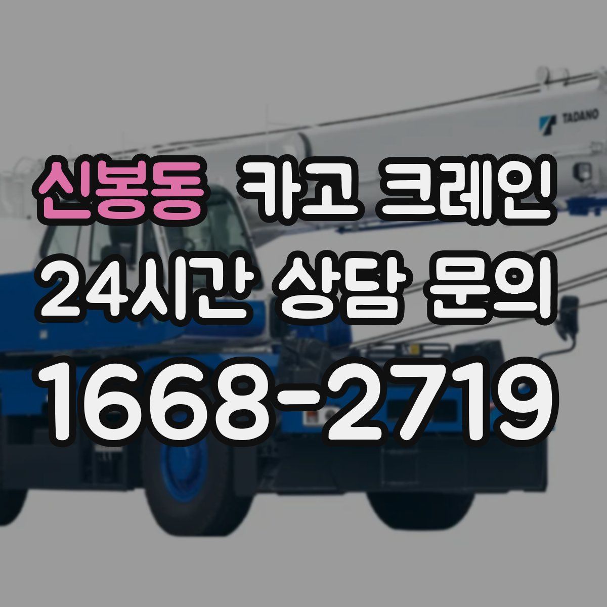 신봉동 카고 크레인