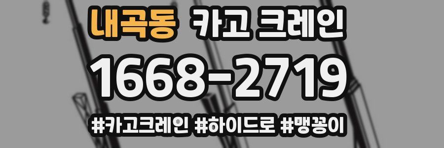 내곡동 크레인 작업