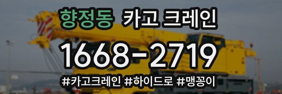 향정동 크레인 작업
