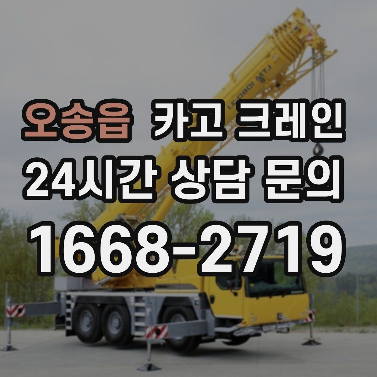 오송읍 카고 크레인 초보 현장도 이해하기 쉽게 안내