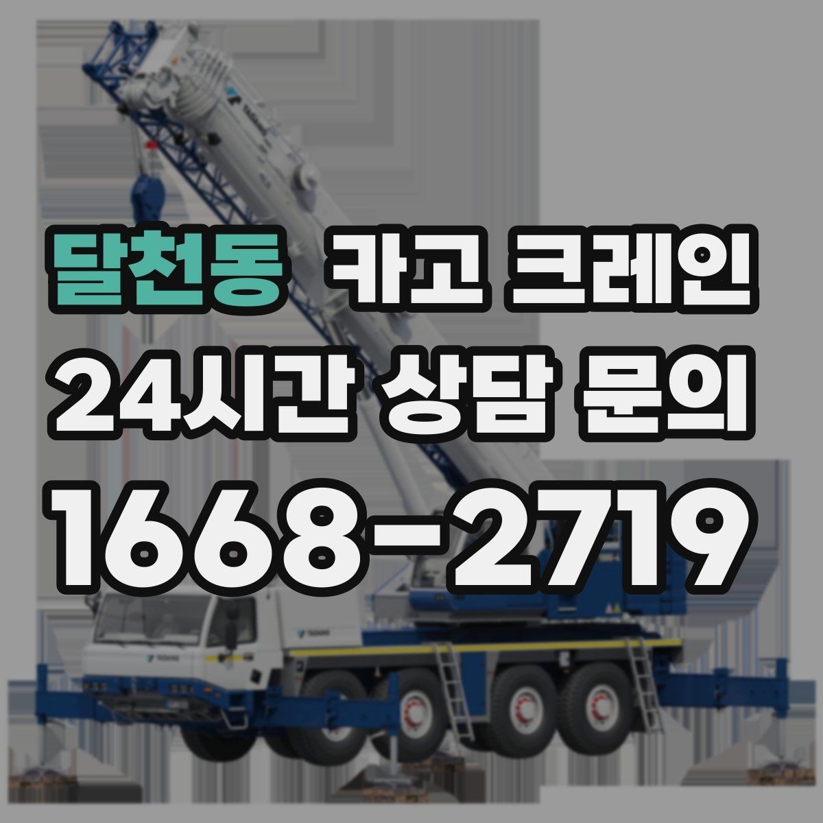달천동 카고 크레인 신호수 배치가 꼭 필요한 현장