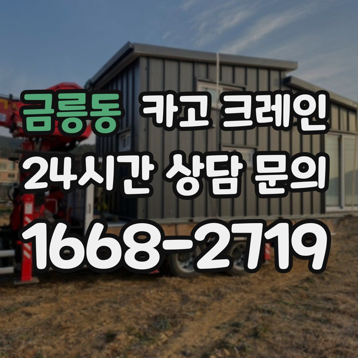 금릉동 카고 크레인