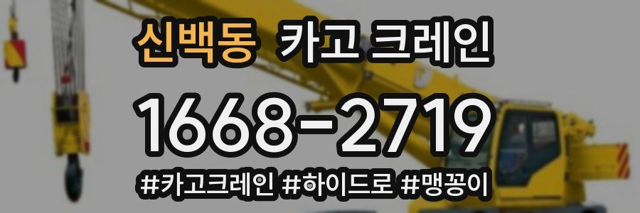 신백동 크레인 작업