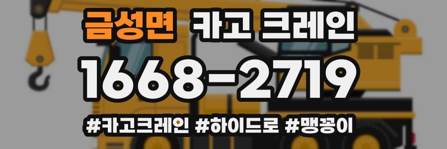 금성면 크레인 작업