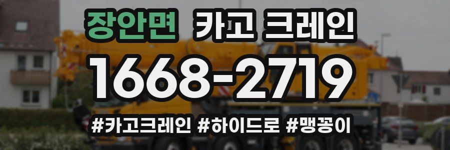 장안면 크레인 작업