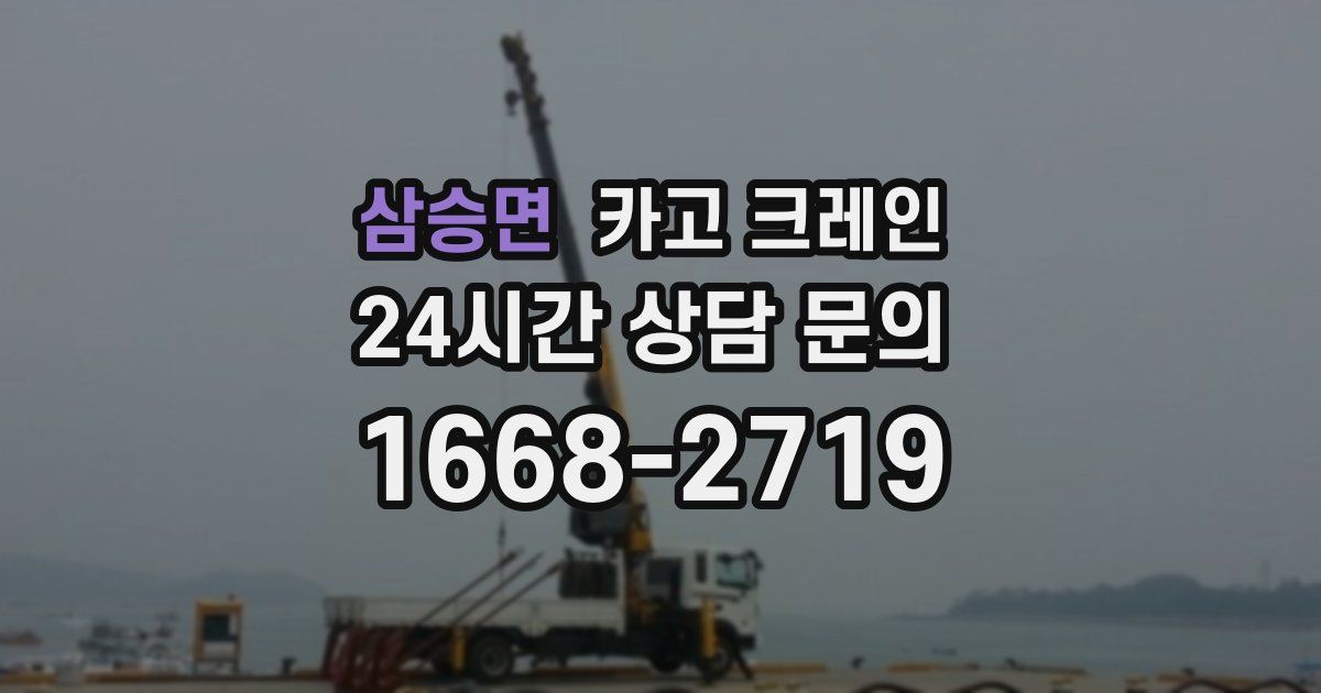 삼승면 크레인