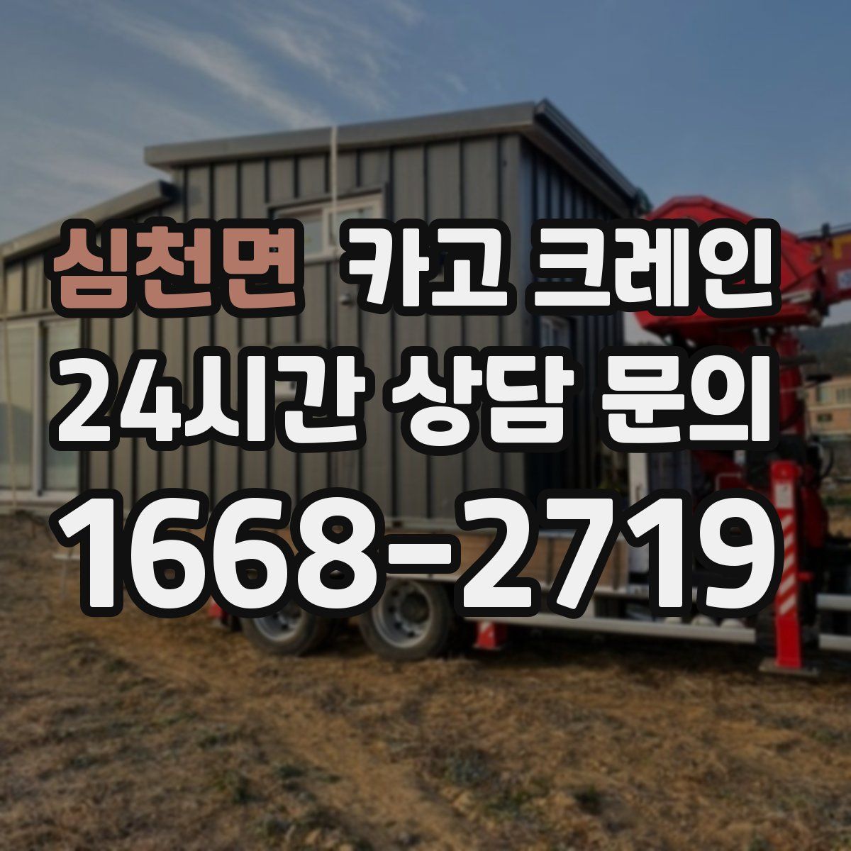 심천면 카고 크레인