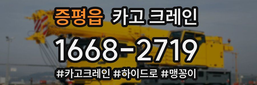 증평읍 크레인 작업