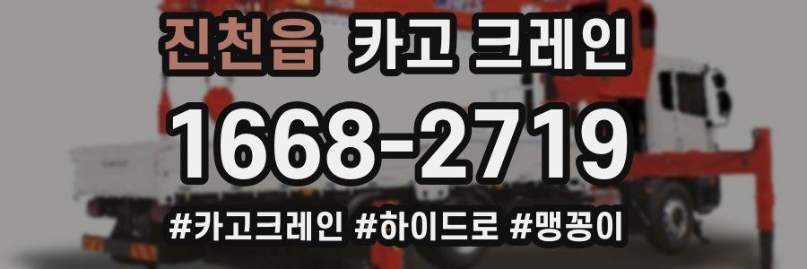 진천읍 크레인 작업