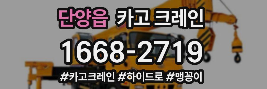 단양읍 크레인 작업