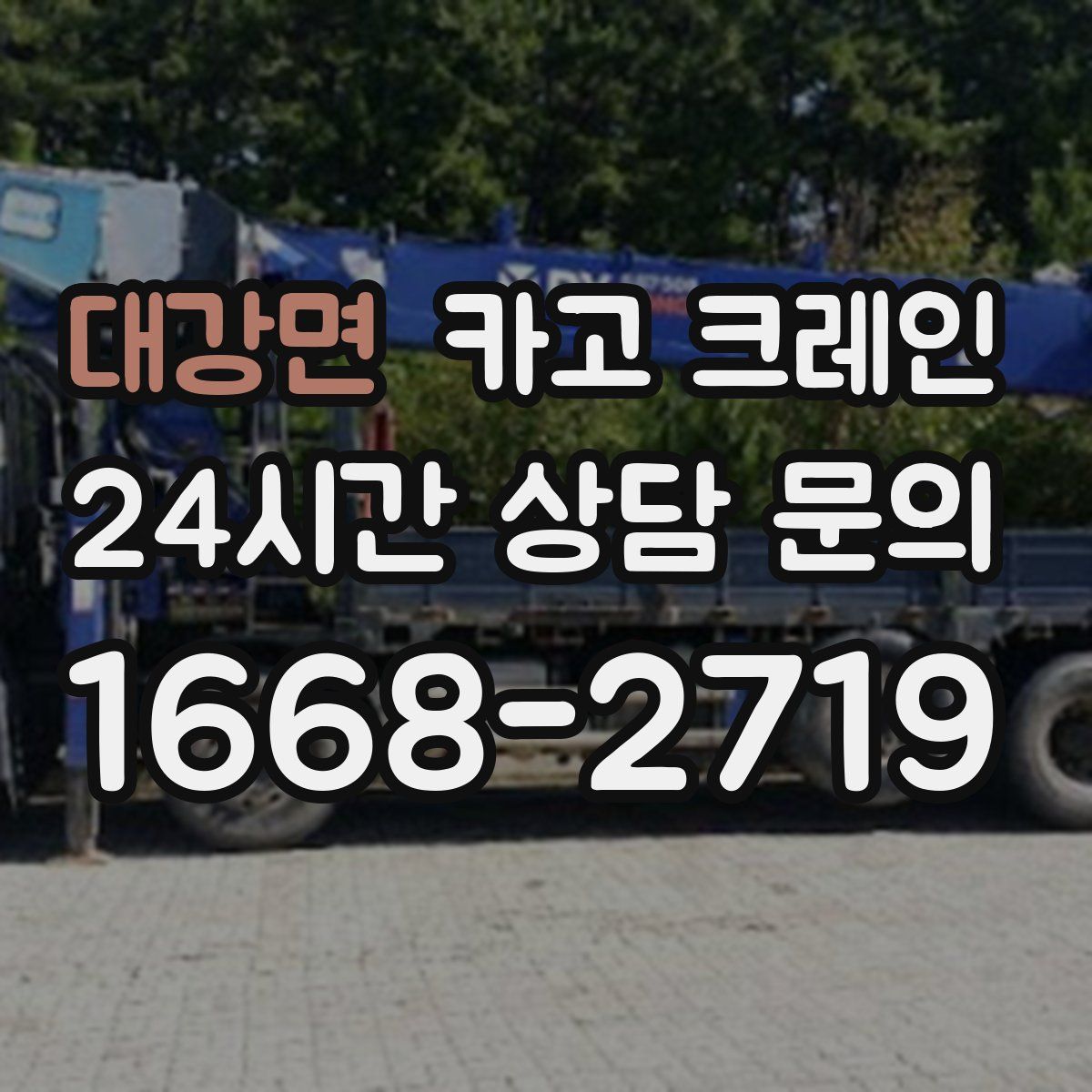 대강면 카고 크레인